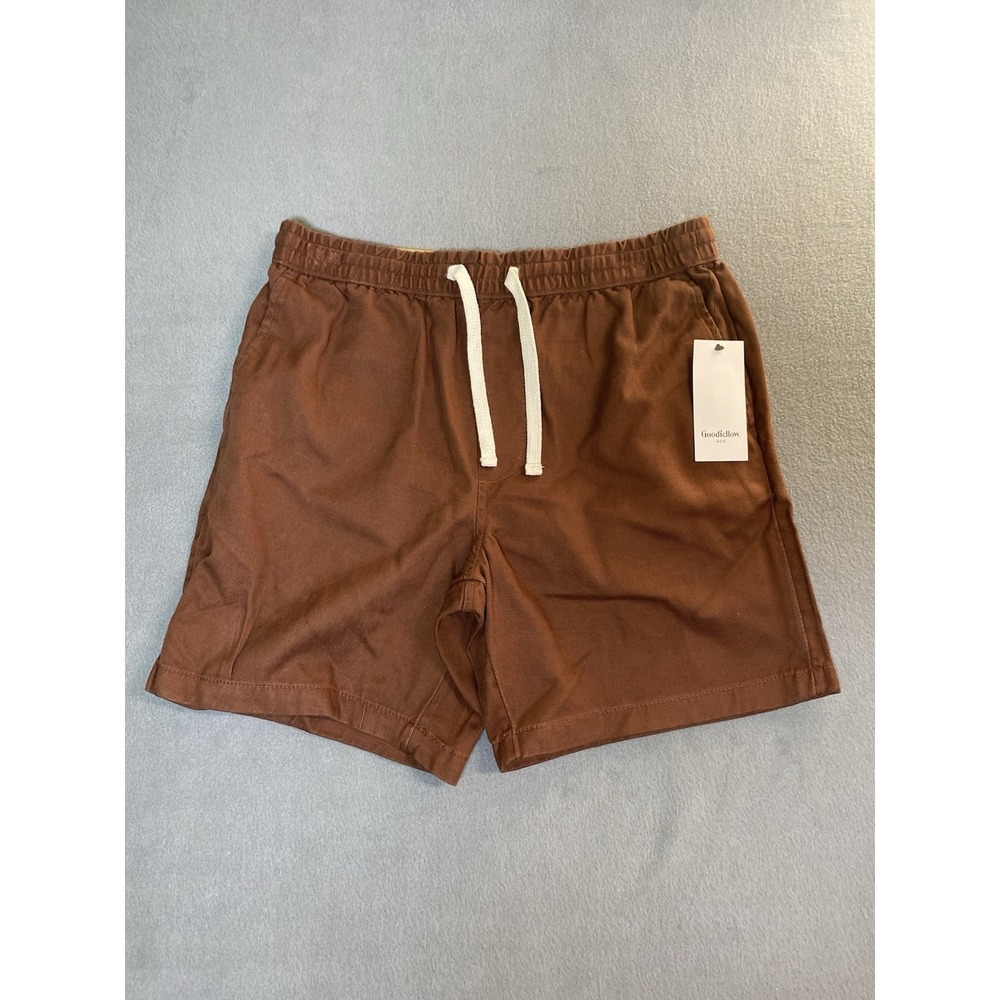 New! Goodfellow "The Vintage Pull On Shorts" Men's Small 30"x7" Brown Beachy